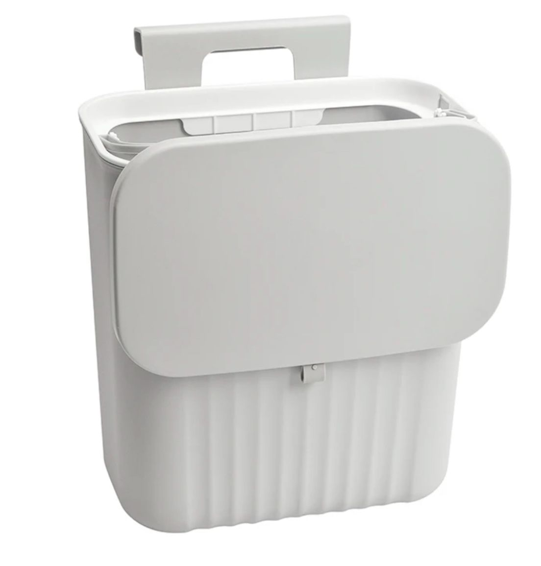 Cabinet door waste bin with lid 27*26*16 cm