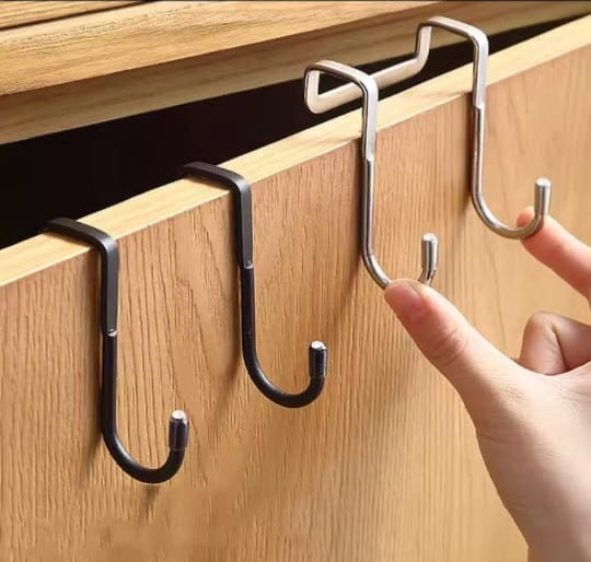 Metal free punching S shape hook for hanging, 6cm