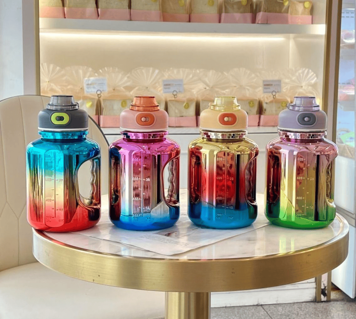 Water bottle with handle 1L