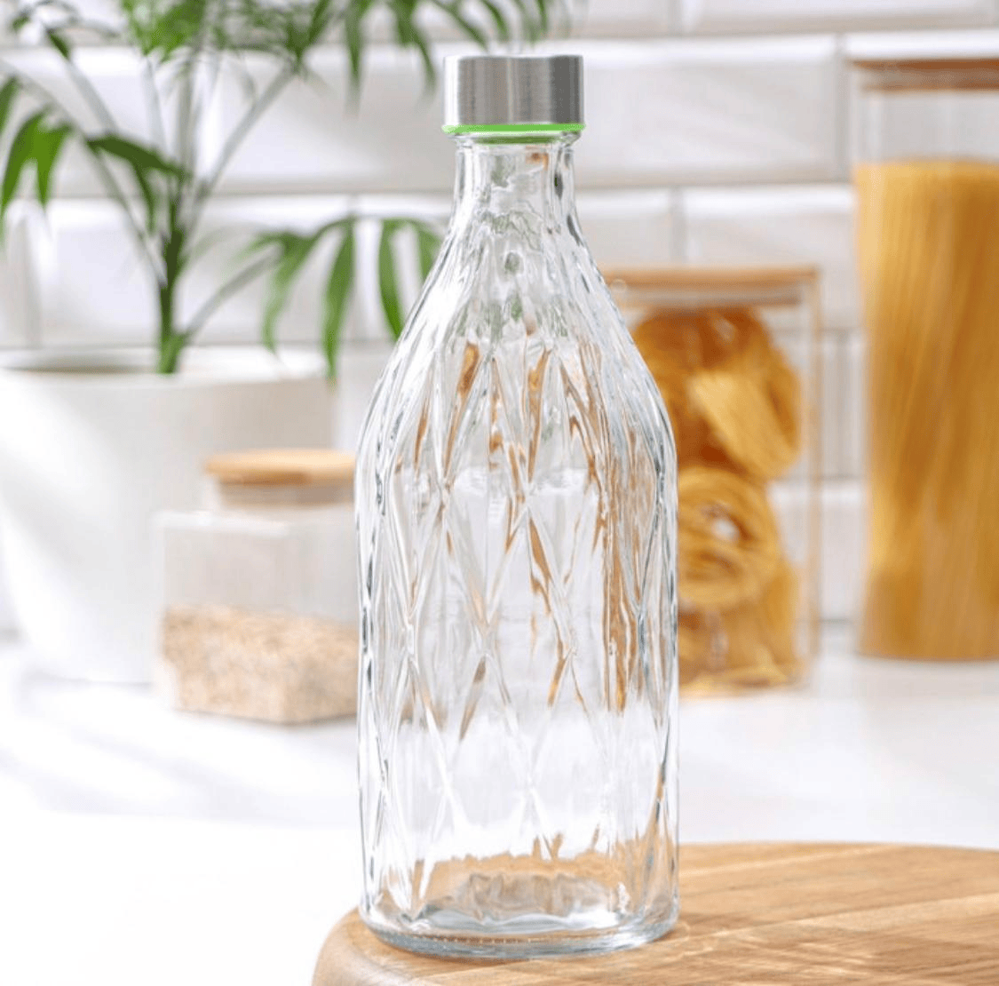 Glass water bottle 1,2L
