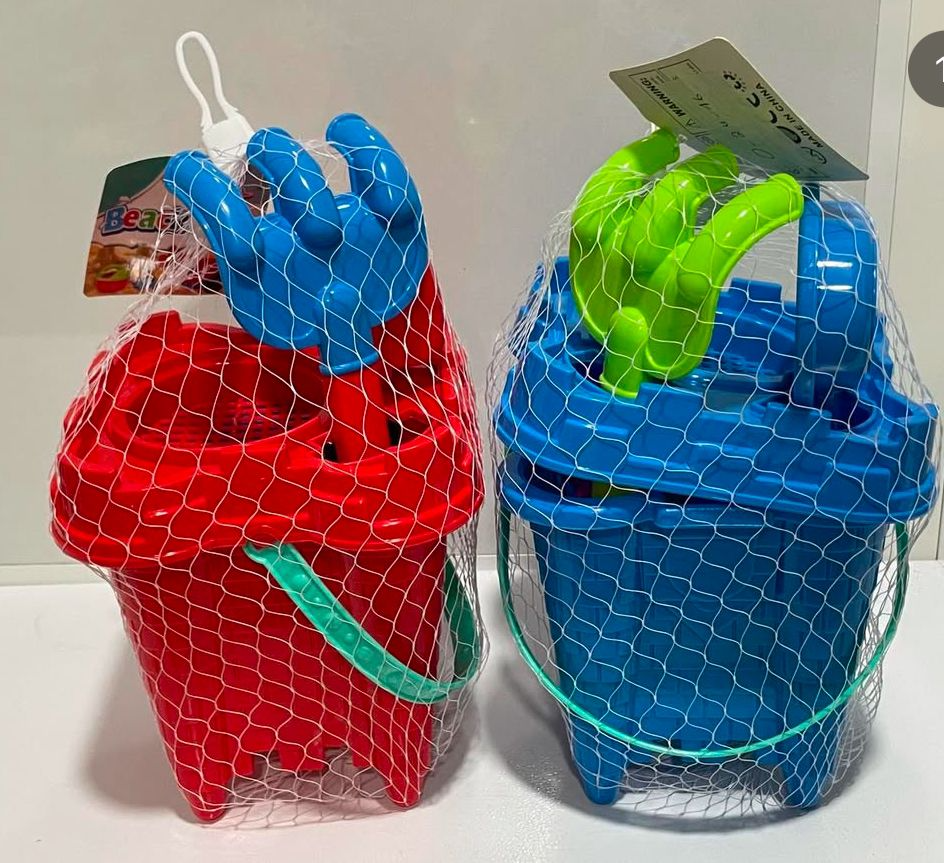 Sand box bucket and shovel set (square)