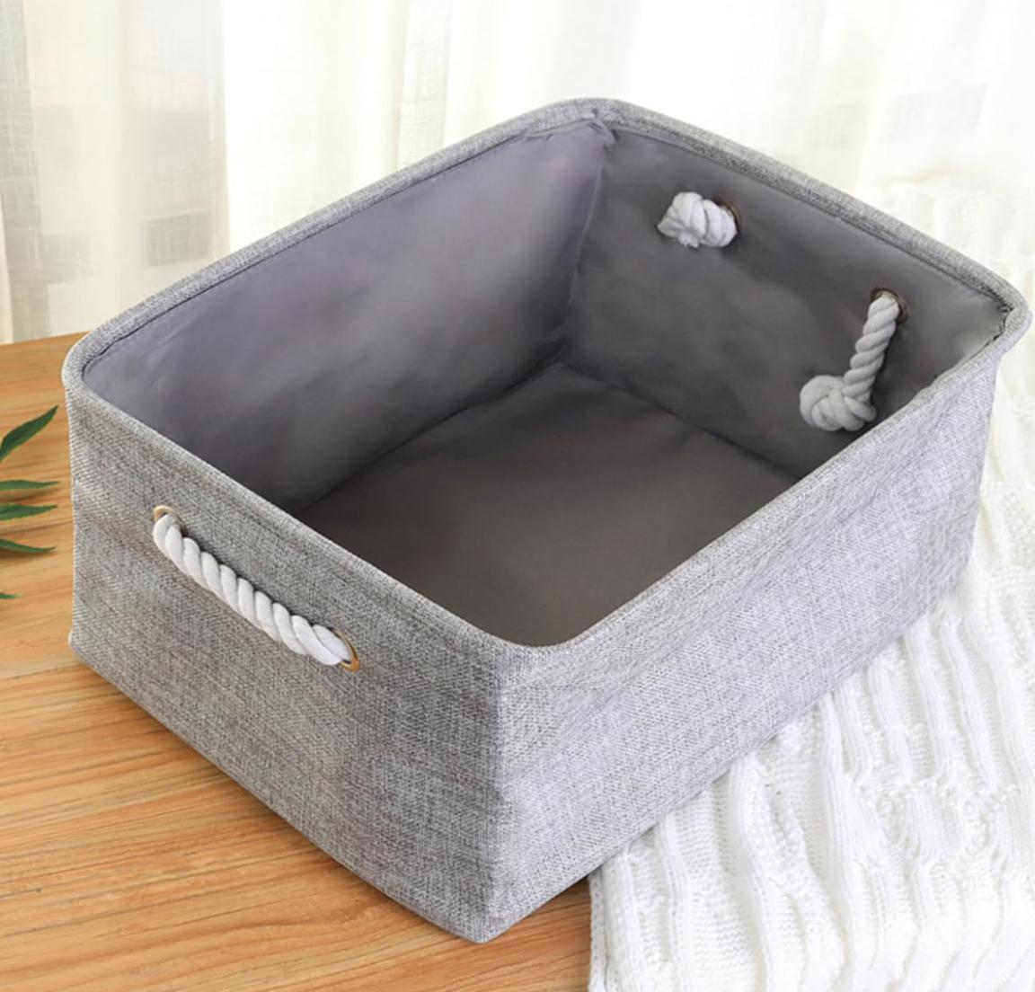 Fabric storage basket with handles 30*23*13 cm