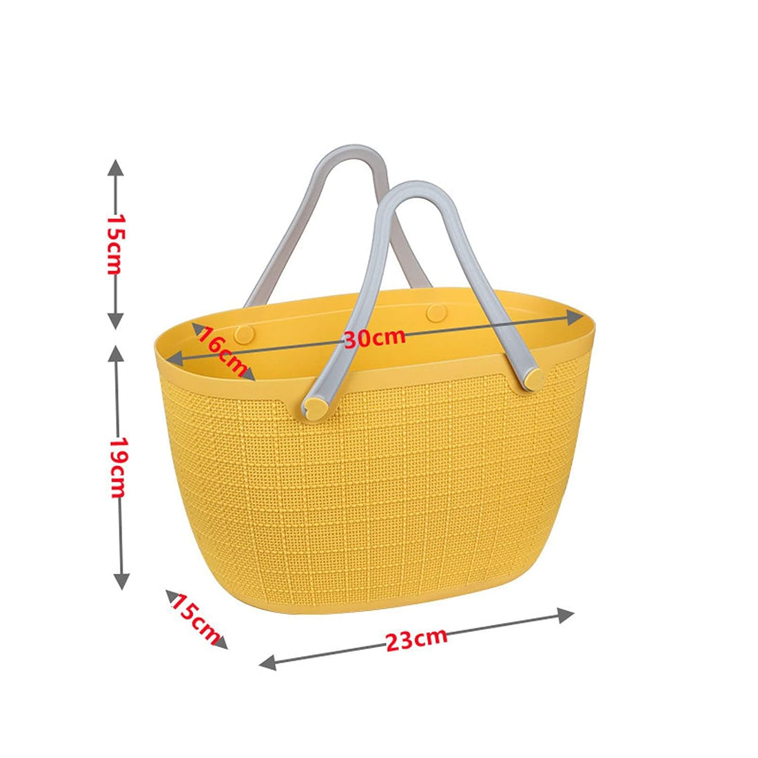 Beach oval rubber hand bag with handle