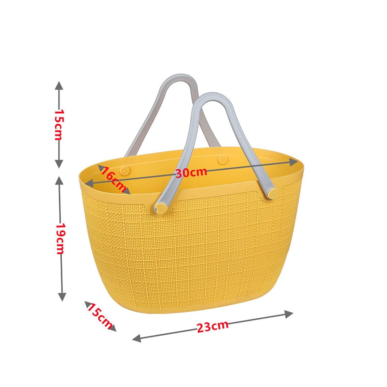 Beach oval rubber hand bag with handle
