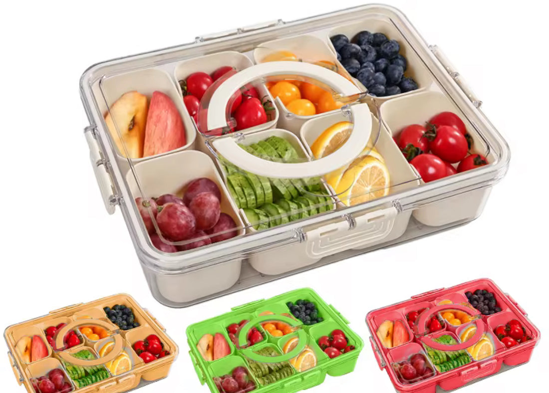 Divided fridge storage box 30*22*7 cm (8 dividers)