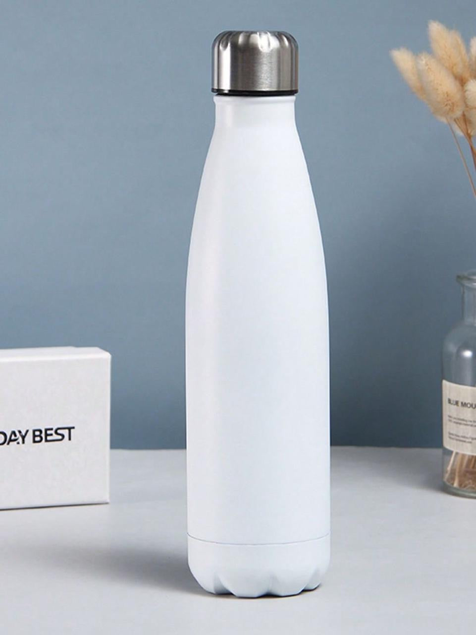 Double wall stainless steel water bottle insulated flask 550ml