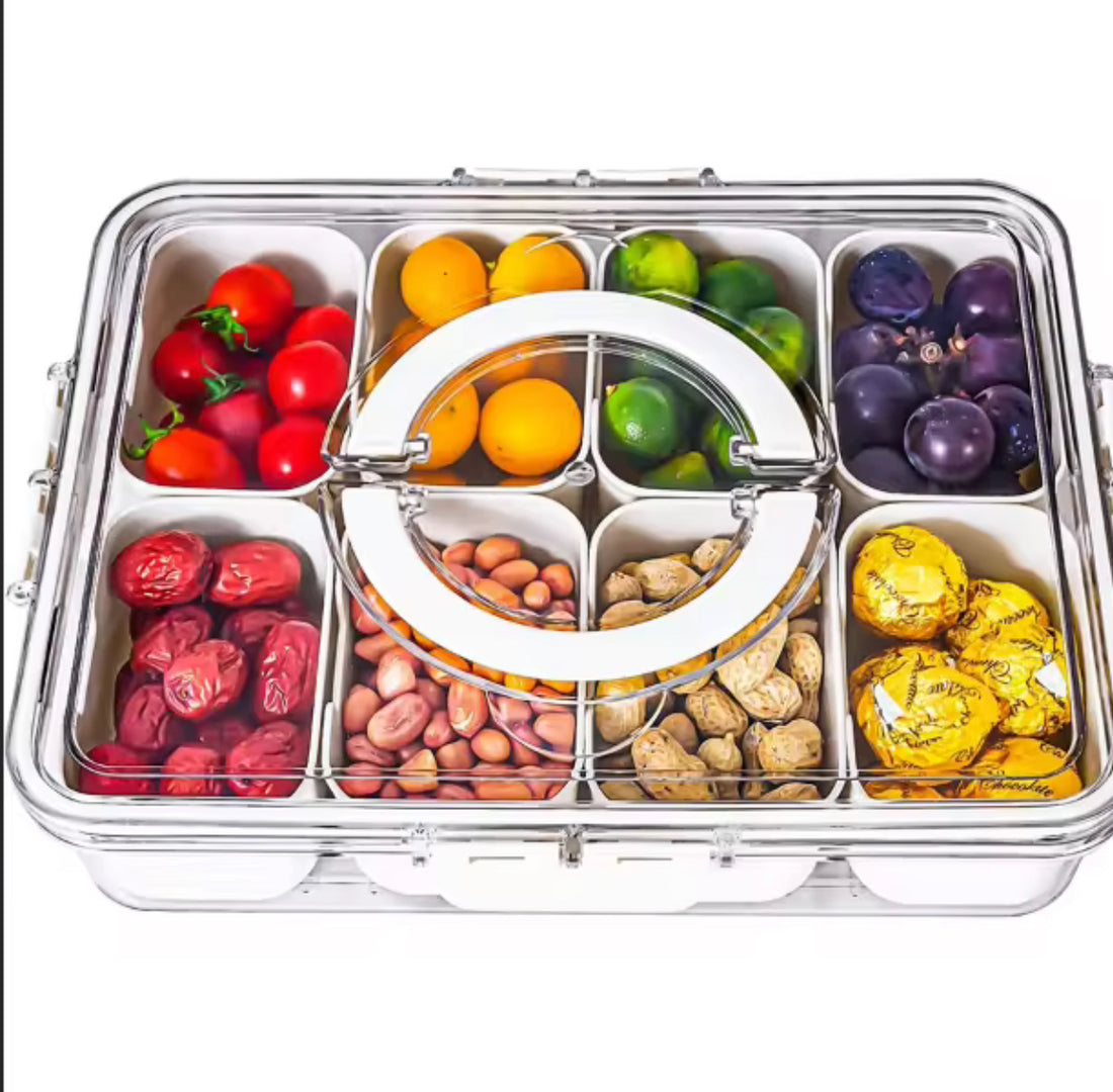 Divided fridge storage box 30*22*7 cm (8 dividers)