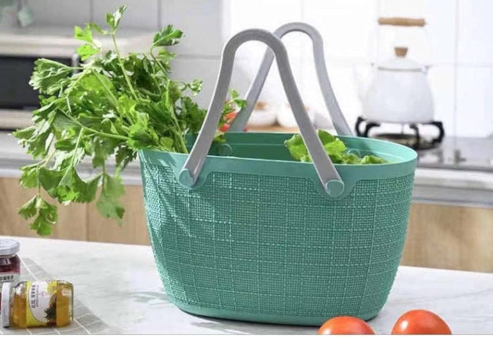 Beach oval rubber hand bag with handle