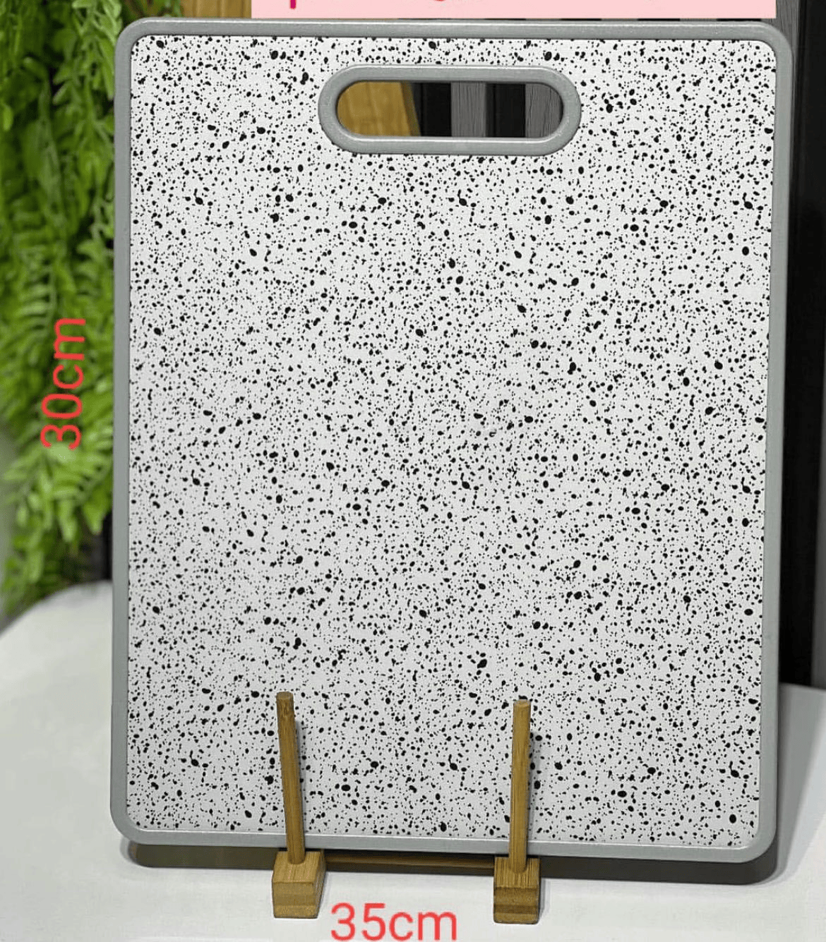 Rectangular chopping board marble pattern
