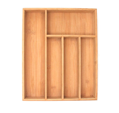 Bamboo cutlery storage tray (5 parts) 36*26cm