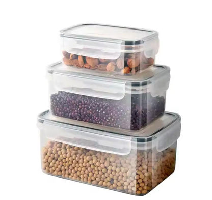 Rectangular High quality storage containers with airtight lid lock 4 pcs ( biggest size 8.9 L)