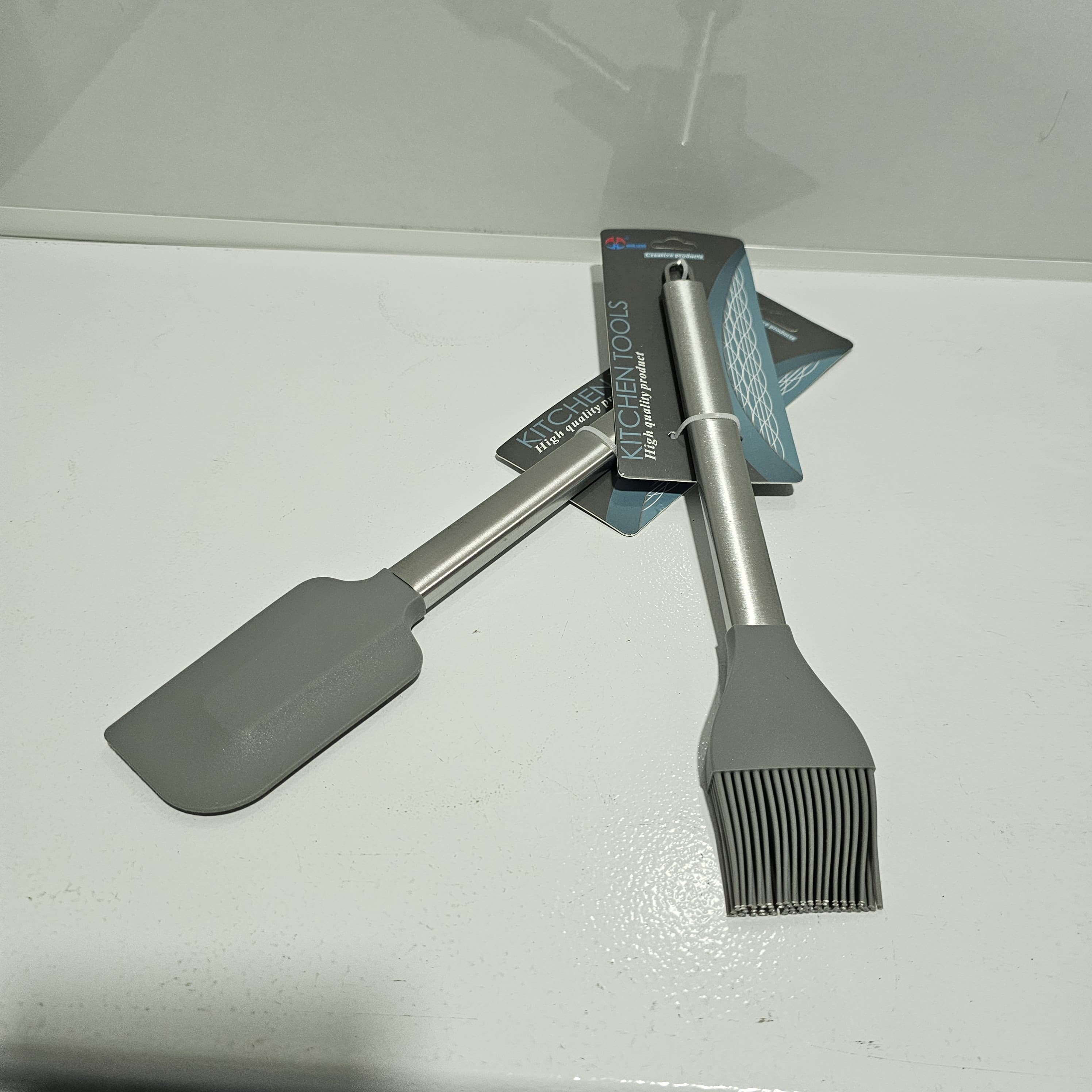 Silicone brush and spatula baking set