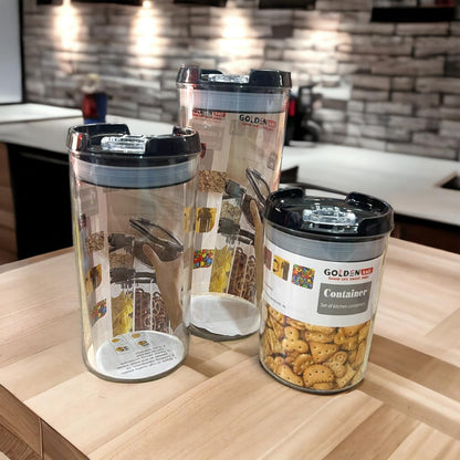 Food storage jar sealed closure easy to open 15*10CM /20*10CM /25*10CM