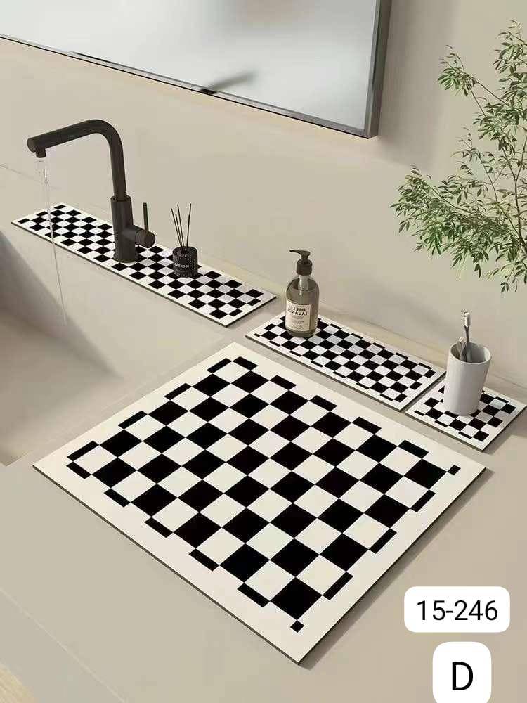 Dish and sink drying mat 4 pcs set