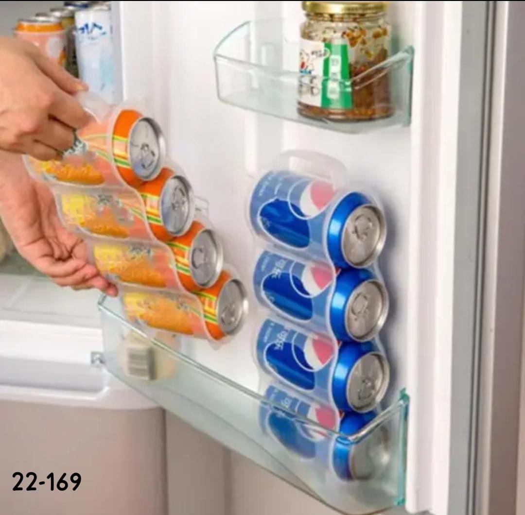 Plastic soda can organizer with handle
