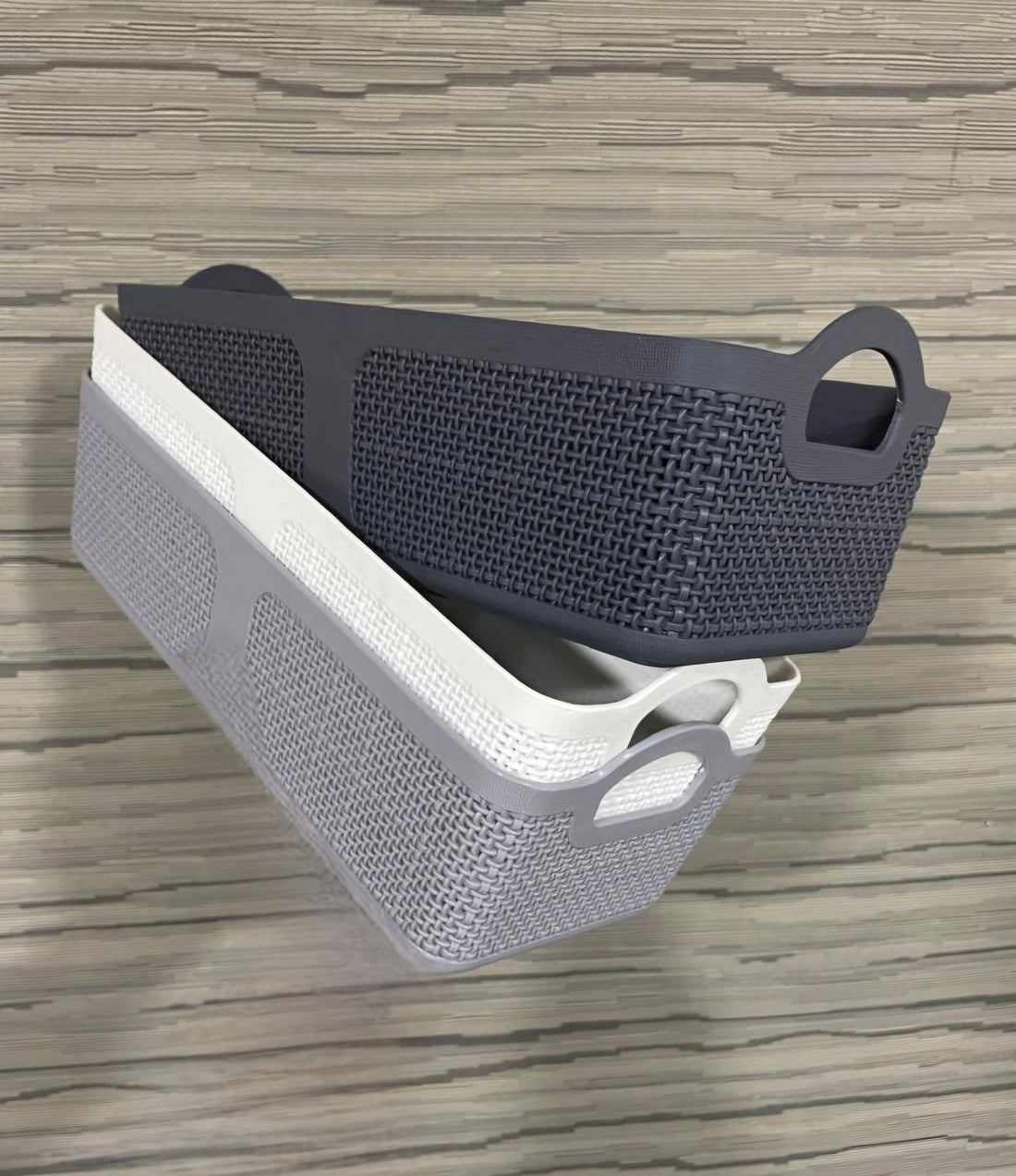 Rectangular multi- purpose plastic storage basket 28.5*12cm